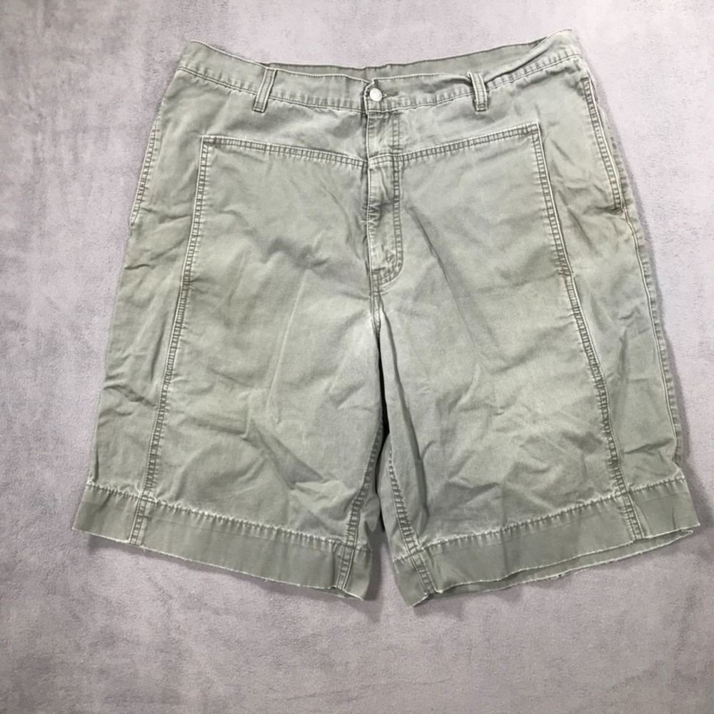 Vintage Levi's Shorts Men's 38 Green Canvas Baggy Relaxed Skater Red Tab Y2K 90s